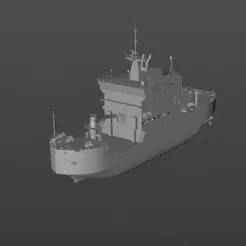 3D model of the USS WLBB-30 "McNa" icebreaker