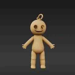3D Printable Mini Doll Keychain – Support-Free and Kid-Friendly Design