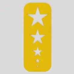 3D Printable Shrinking Stars Bookmark | STL STEP FBX Files | Cut-Out Star Stencil & Book Divider (Digital Download)