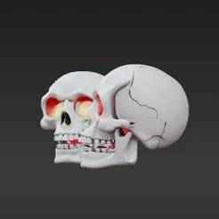 3D Printable Skull Candy Container – LED Lights & Easy Release