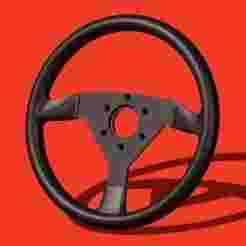 3D Printable Steering Wheel (305mm, 70mm PCD) Small printer friendly!