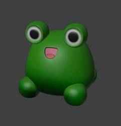 A small frog with a cute smile