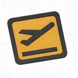 Airport Sign (take-off)