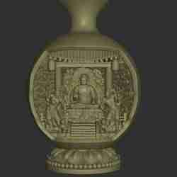 Ancient Buddha Altar Miniature Scene