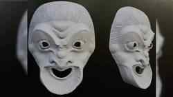Ancient Greek Theater-Inspired Mask