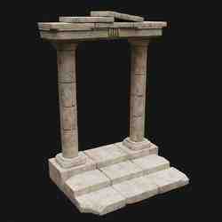 Ancient Ruin Greek/Roman Temple - Monument & Column 7