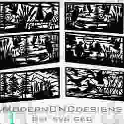 Animals fish duck bird lake wather , gate- fence designs Digital Project Laser Cutting cnc plasma,Forest Patterns Panel vector Dxf Jpg Svg