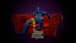 Batman chillin