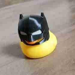 🦇 Batman-style Helmet for Biker Duckies "Bat-Duck" 🦆