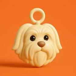 Bichon Maltes Llavero 3D Plastico STL