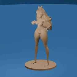 Cartoon Princess in bikini and wearing a crown