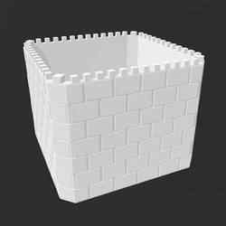 Castle Box Storage Container Fort Planter