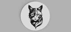 Cat Head Other 3 Coasters