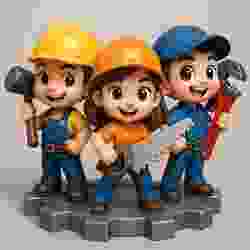Chibi Workers Figurine