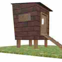 Chicken coop cartoon Low poly