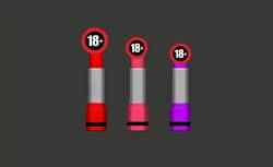 Colored lipsticks