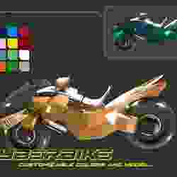Cyberbike: Customizable Futuristic motorcycle model