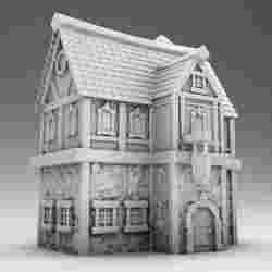 Dark Middle Ages Architecture - city center home