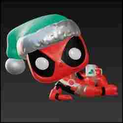 Deadpool navidad con cafe funko pop