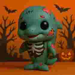 Delfin Zombie de Halloween POP STL