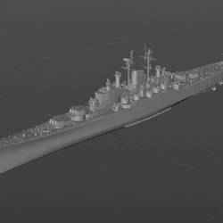 Digital model of the USS Annapolis