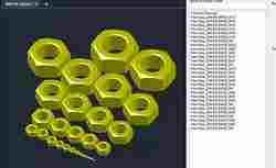 DIN EN 24032 Hex Nut DWG Library Metric M1point6 to M64