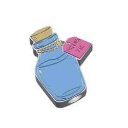 Drink Me Bottle Straw Topper 2 sizes 3MF File included