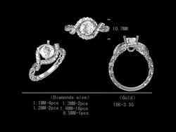 Fancy Engagement Ring For Women And Girls