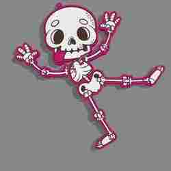 Flexi skeleton - keychan