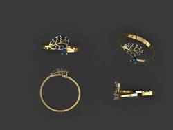 Free 3D Print Model Diamond Ring - Italian Design