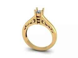 Free solitaire ring only stl file