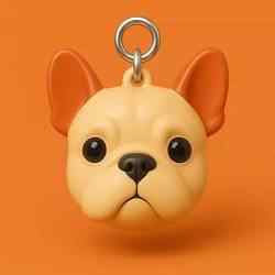 Frenchie Llavero 3D Plastico STL