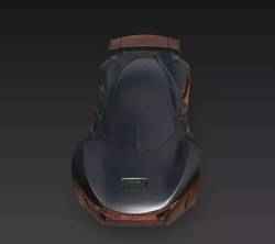 Futuristic Sports Car - High-Detail 3D Model OBJ-FBX-STL-GLB