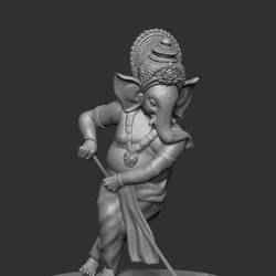 Ganesh ji  , ganesh ji hockey pose