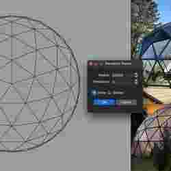Geodesic Dome Rhino3D Parametric Python Script for Architects