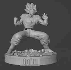 Goku Son Kakarot Dragon Ball Printable Statue Fan Made STL