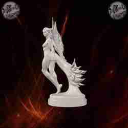 Graceful Angel with Large Wings – SoliDRawinGs SG944