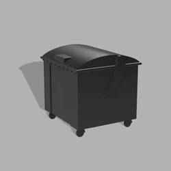 h0 scale Garbage Container Garbage Container