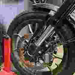 Harley Davidson Low Rider S Front Axle Covers.