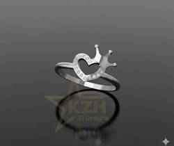 Heart Crown Ring