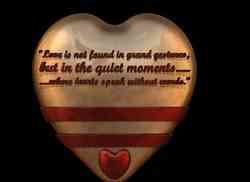 Heart Valentines Gift Box with message