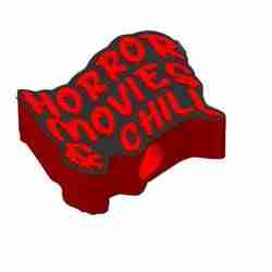 Horror Movies And Chill Straw Topper 2 sizes 3MF File Included