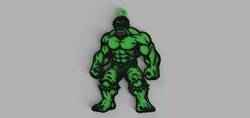 Hulk Logo keychain