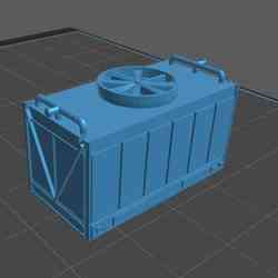 HVAC AIRCONDITION COOLING TOWER 1:50 ARCHITECTURE MODEL DIORAMA
