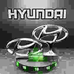 🟢 HYUNDAI Car SUV Logo Emblem Badge Sign Crest Symbol Mark Insignia
