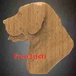 Labrador 3D STL Model for CNC Router