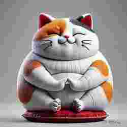 Lucky Maneki Neko Cat  3D Printable Figurine
