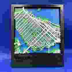 Map of Downtown Vancouver, Canada