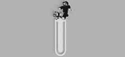 Minecraft Steve with dog Logo Bookmark for books