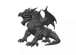Moltenclaw Roaring Fire Dragon 3D Print Model